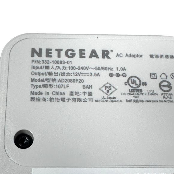 Netgear AD2080F20 Power Supply AC Adapter White for Netgear Orbi WiFi Router - Picture 6 of 6